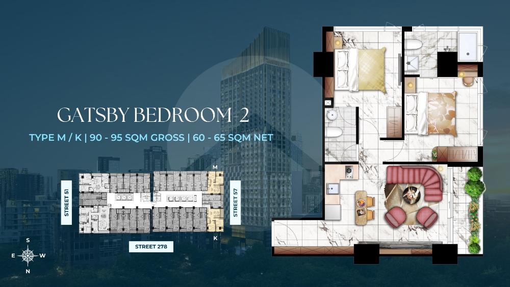 2 Bedroom Condo for Sale Time Square 9, BKK1, Phnom Penh